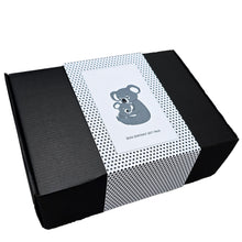 Load image into Gallery viewer, black and white baby gift, black and white baby gift box, black and white baby gift set, high contrast baby gift set, high contrast baby gift, baby shower gift box, baby shower gift, baby shower gift set, baby gifts, baby gift box, newborn gift box, newborn gift set, newborn gift, high contrast gift, baby shower gift idea, new baby gift, black and white baby toys, high contrast baby toys, gender neutral baby gift, unisex baby gift box, unisex baby gift, unisex baby shower gift,